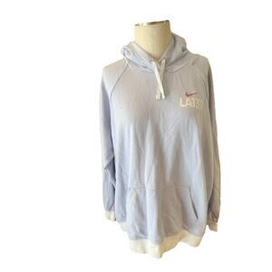 Nike LA 13.1 Sportswear Hoodie Womens 2XL Lavender Long Sleeve Hooded Pullover